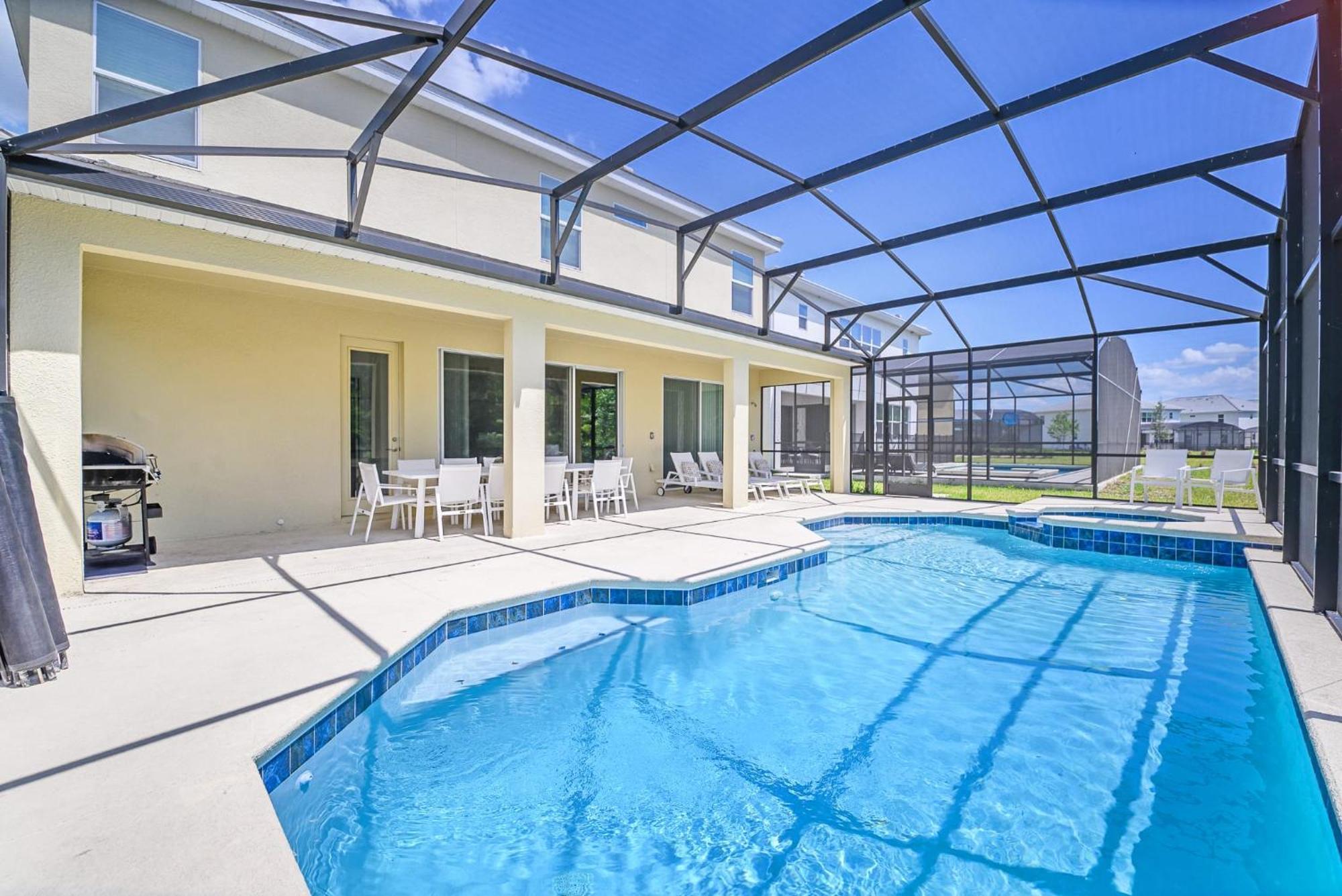 Stunning 9Br Home - Family Resort With Private Pool, Hot Tub, Games Room And Bbq! Kissimmee Eksteriør billede