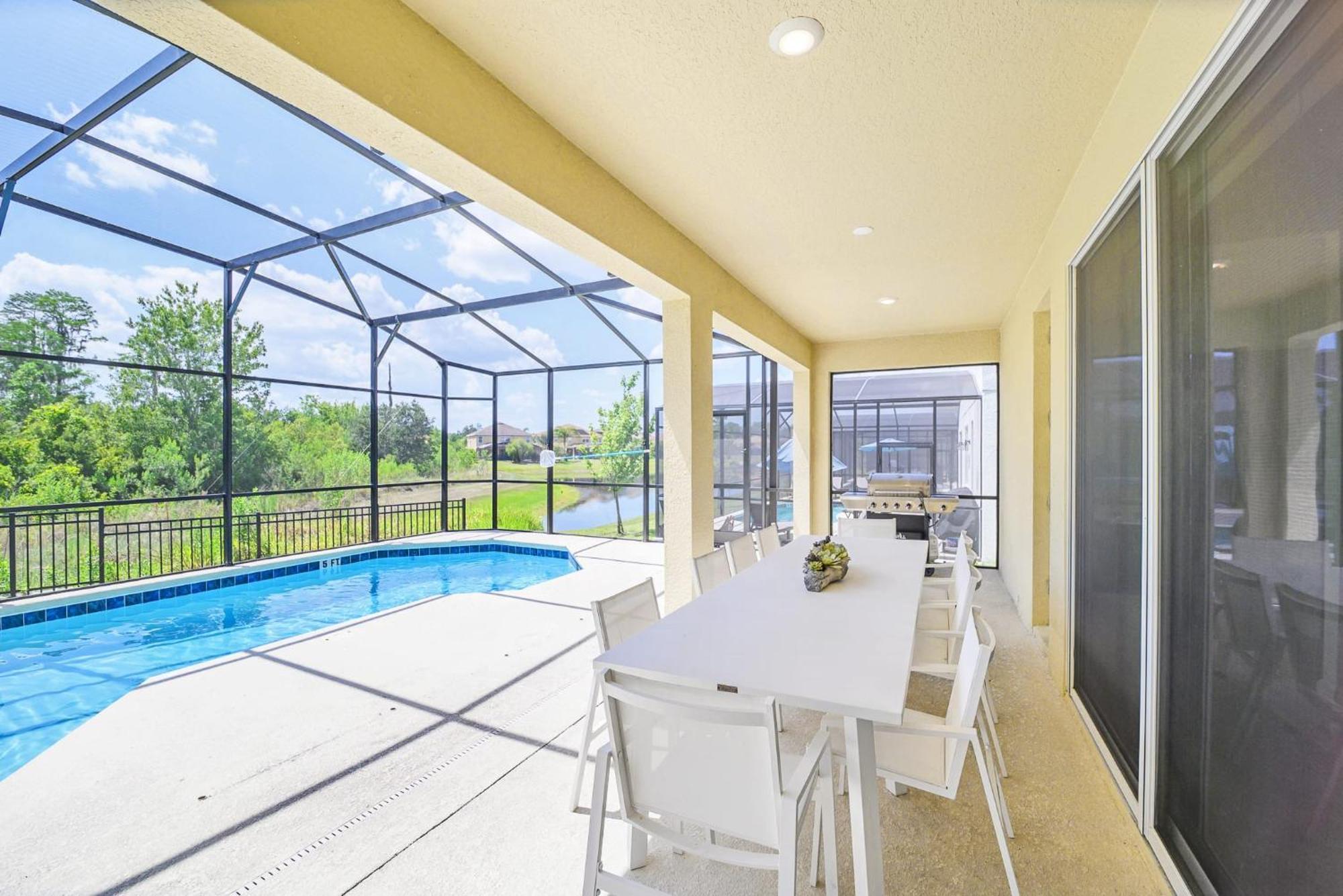Stunning 9Br Home - Family Resort With Private Pool, Hot Tub, Games Room And Bbq! Kissimmee Eksteriør billede